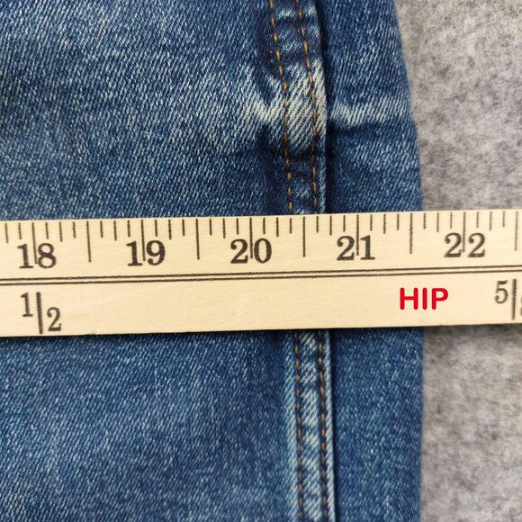 Wrangler Retro Jeans Mens 36x38 Blue Slim Boot Bootcut Stretch Denim 1077MWZMP - Picture 5 of 12